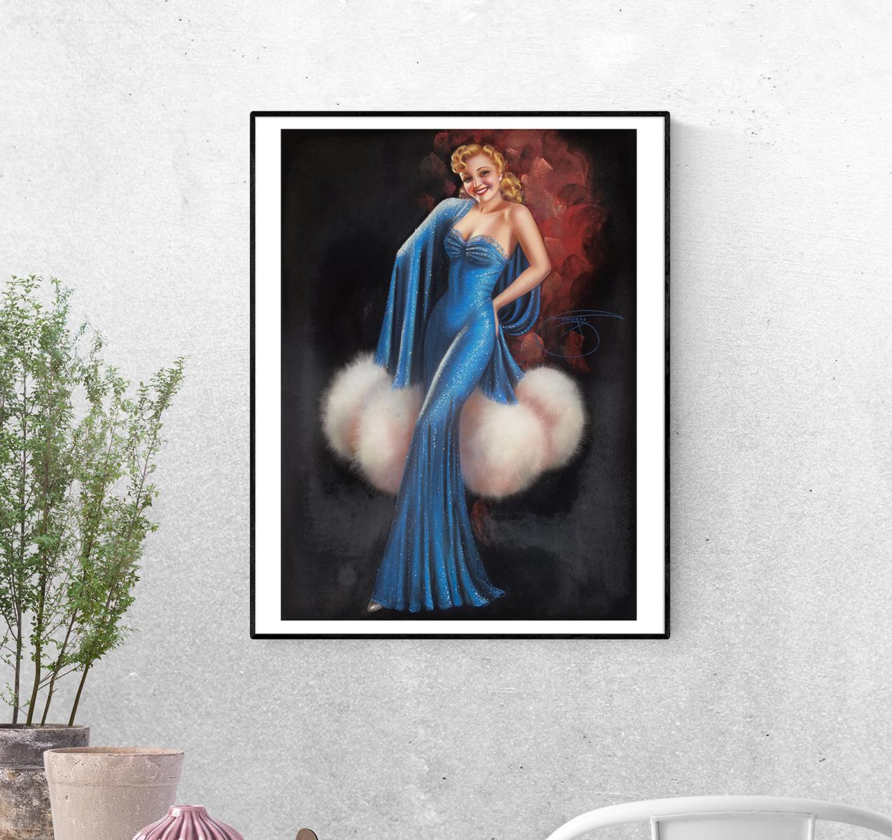 Постер Шерше ля фам Миледи. Билли Деворсс формат А-4 (pin_up010201_Poster)