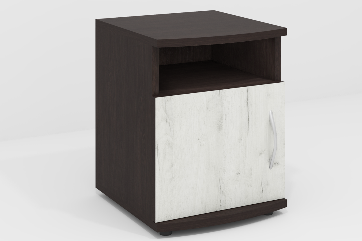 Тумба прикроватная V-2 350х350х450 мм Венге Магия/Дуб Крафт Белый (12875) Тумба прикроватная V-2 350х350х450 мм Венге Магия/Дуб Крафт Белый (12875)