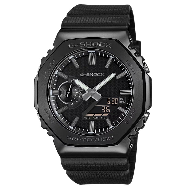 Часы мужские Casio GM-2100LXB-1A мировое время черный циферблат