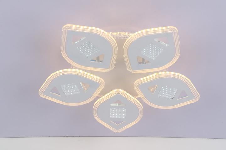 Люстра стельова світлодіодна Valeso V K29028-5+1 з пультом 76W (00000140426)