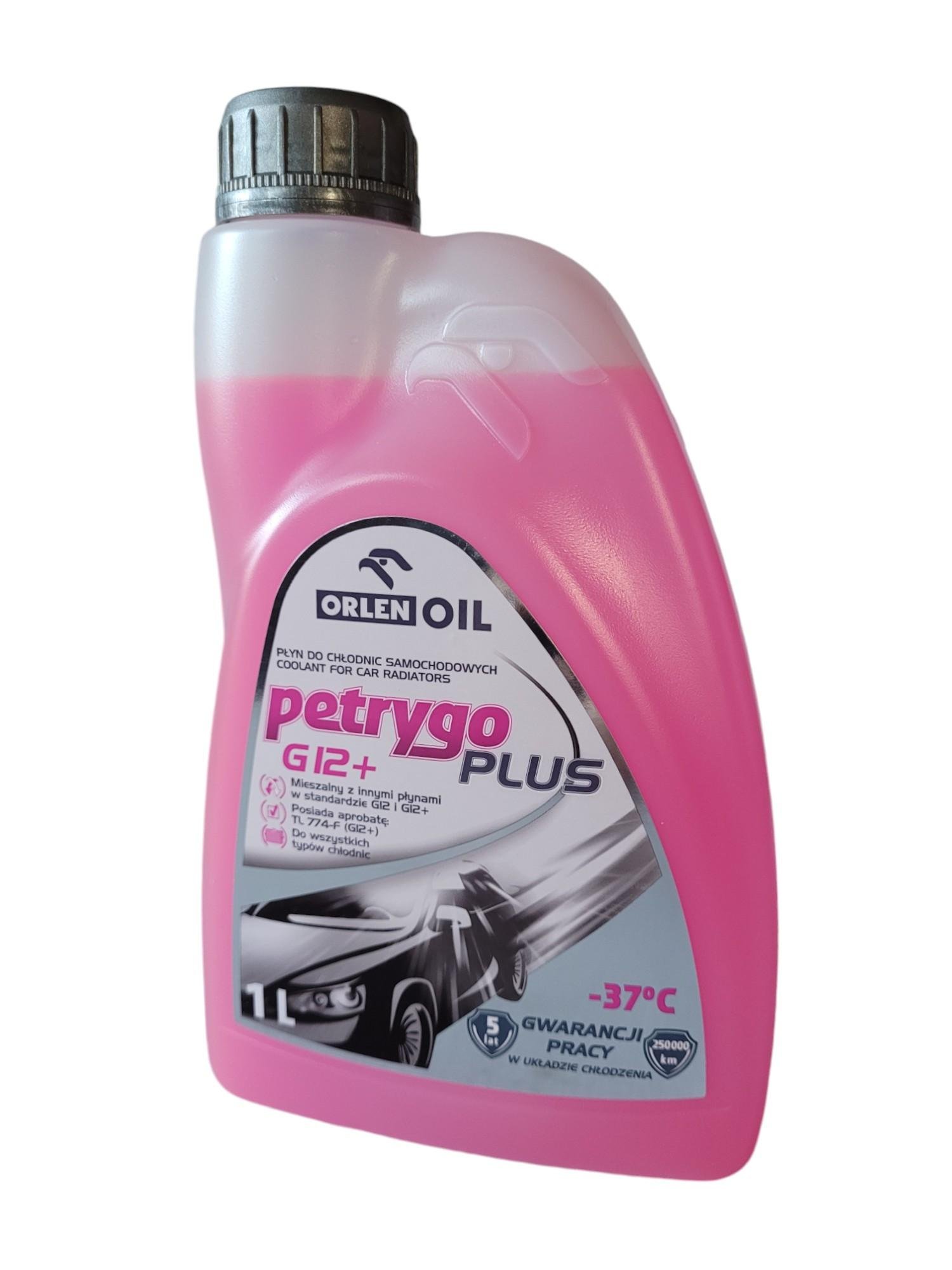 Охлаждающая жидкость Orlen Oil PETRYGO PLUS G12+ 1 л Красный