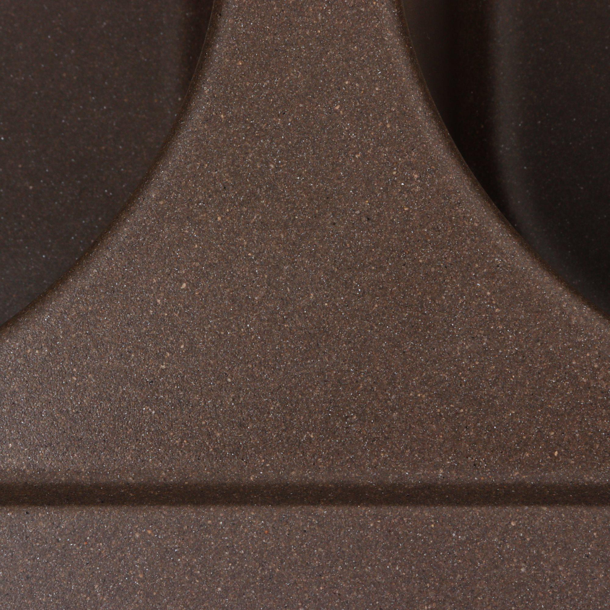 Мийка гранітна для кухні Platinum 7950 Equatoria матова Темна скеля - фото 7