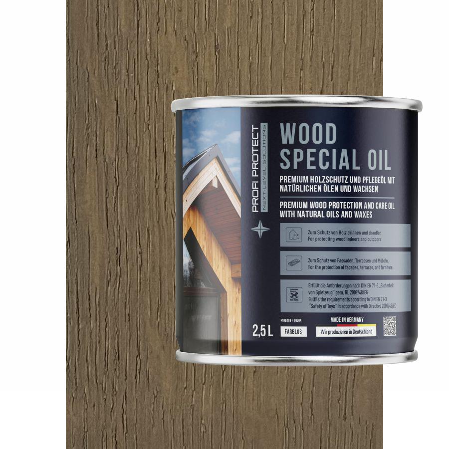 Олія ProfiProtect Wood Special Oil з воском 2,5 л Clay Sand eiche (24645428) - фото 1 Олія ProfiProtect Wood Special Oil з воском 2,5 л Clay Sand eiche (24645428) - фото 1