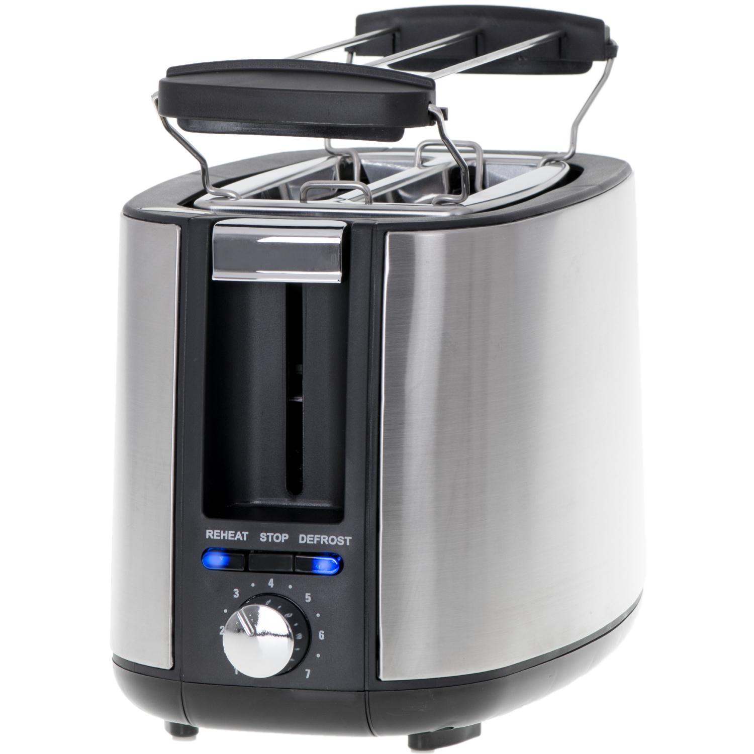 Тостер Adler AD 3214 900W 2 відділення 7 режимів Silver (AD3214) - фото 3