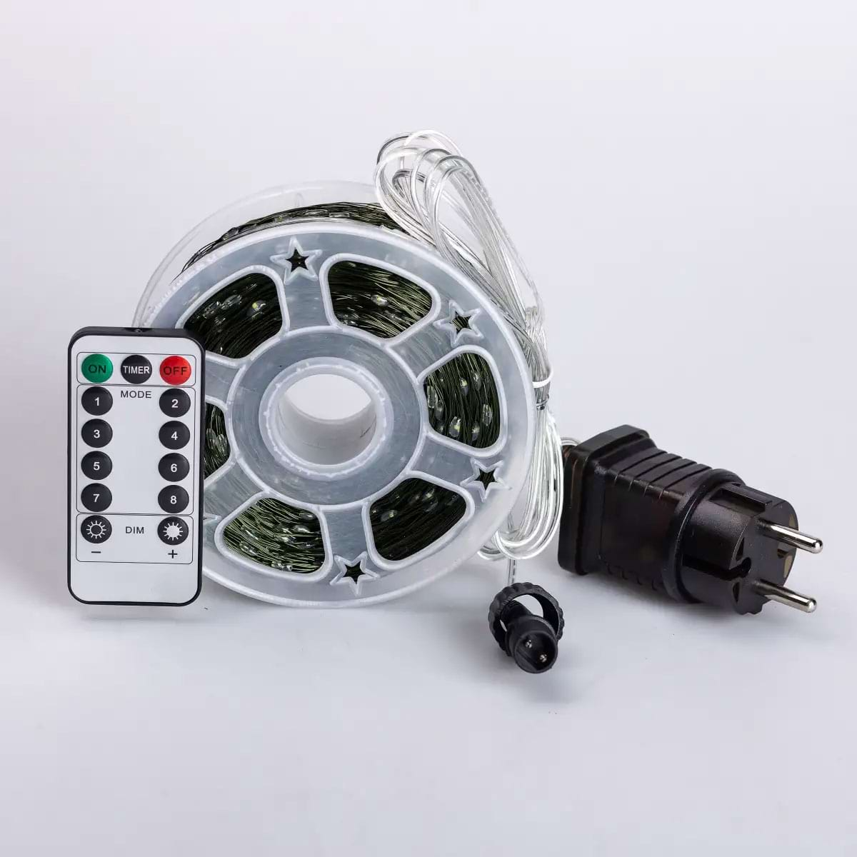 Гирлянда-нить Роса сетевая с пультом на медном проводе 200 м 2000LED Зеленый/Белый (2000L200MGW) - фото 12 Гирлянда-нить Роса сетевая с пультом на медном проводе 200 м 2000LED Зеленый/Белый (2000L200MGW) - фото 12