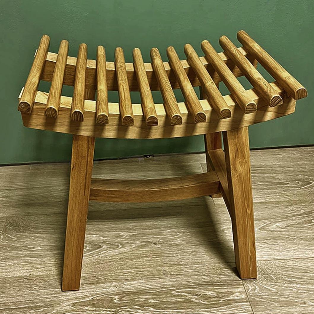 Табурет для ванной из дерева Таперси Тектона (ТВН-008224)