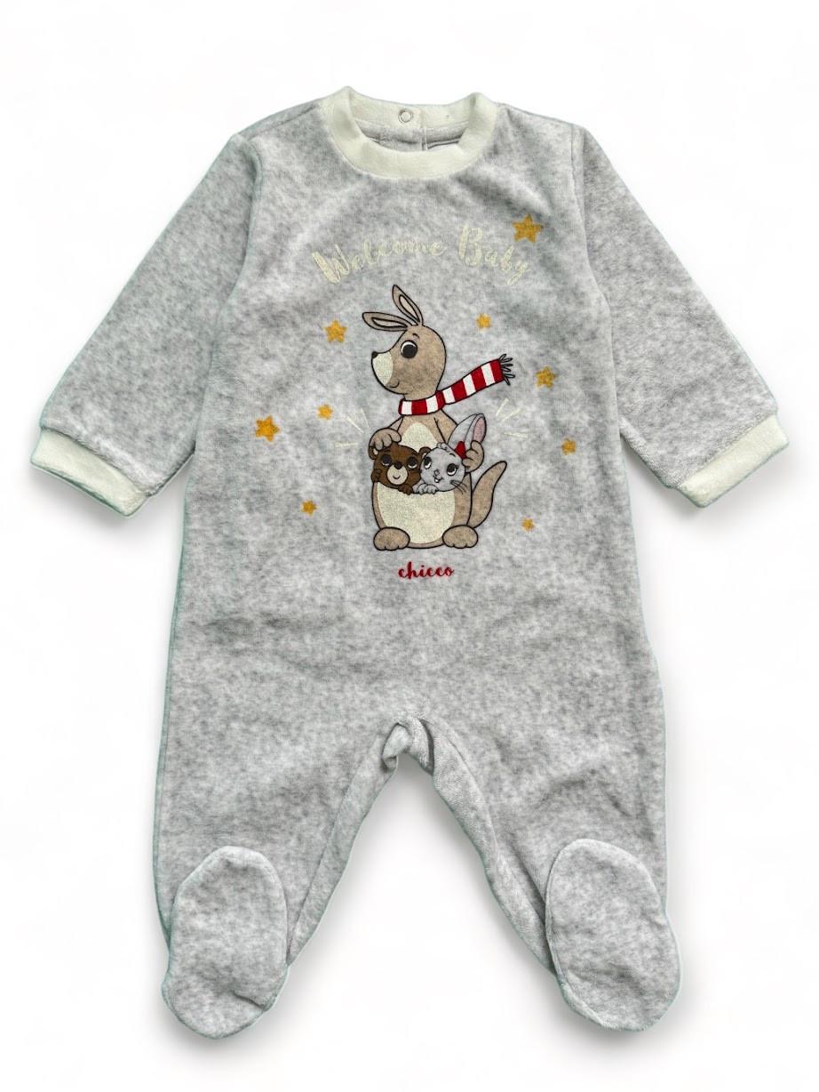 Человечек детский Chicco на кнопки 6-9 мес. 74 см Серый (2087346878)