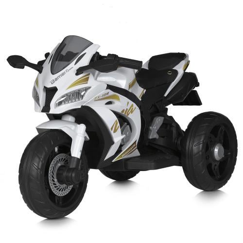 Дитячий електромотоцикл M 5806EL-1 Білий