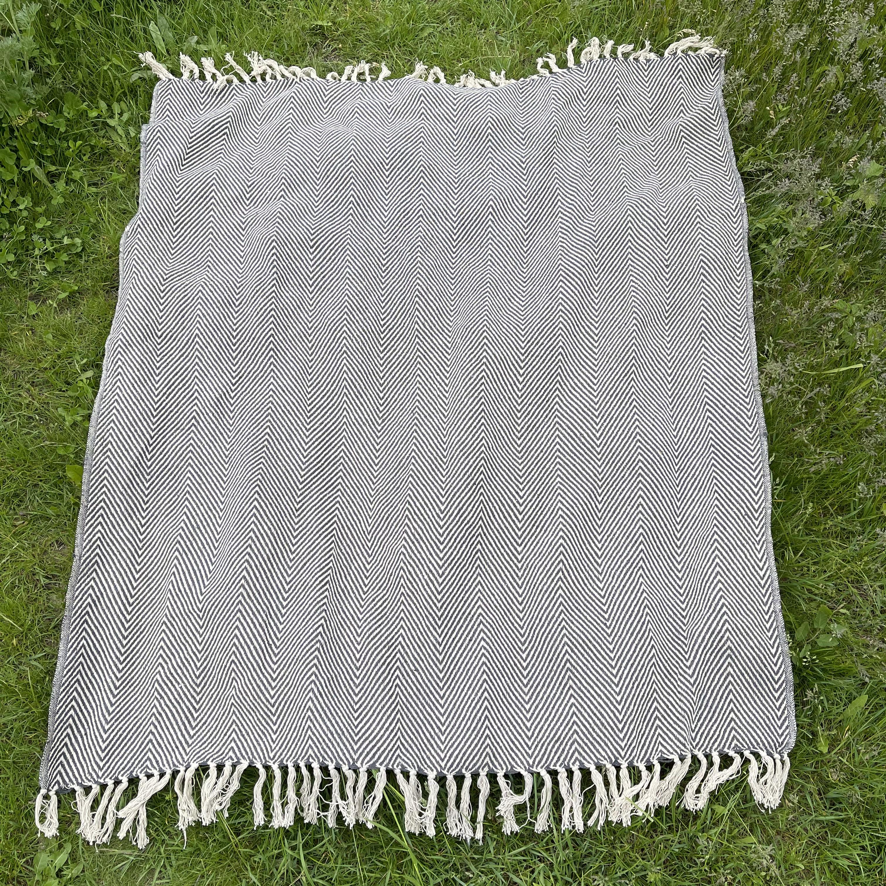 Эко плед Silk Route хлопковый Серый (733)