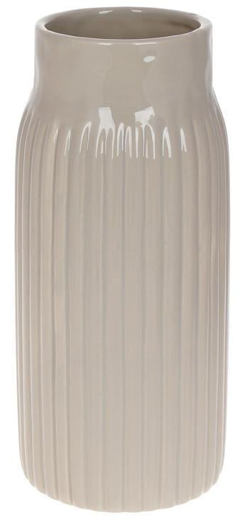 Ваза керамическая Stone Flower 12x12x26 см Бежевый