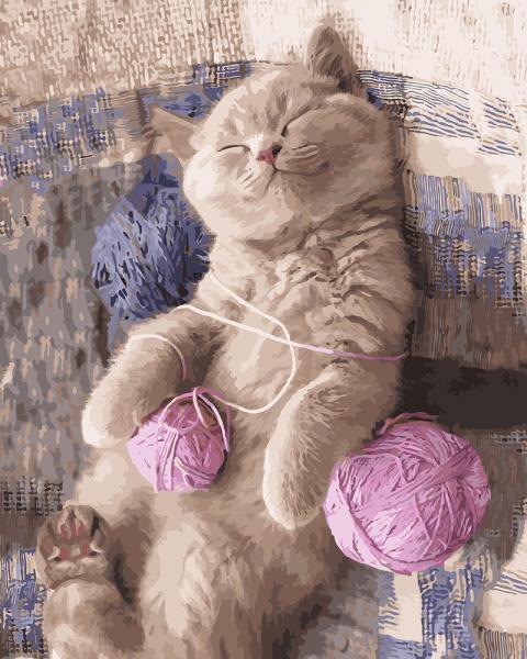 Картина по номерам Идейка Комочек счастья 40х50 см (КНО4174-mt)