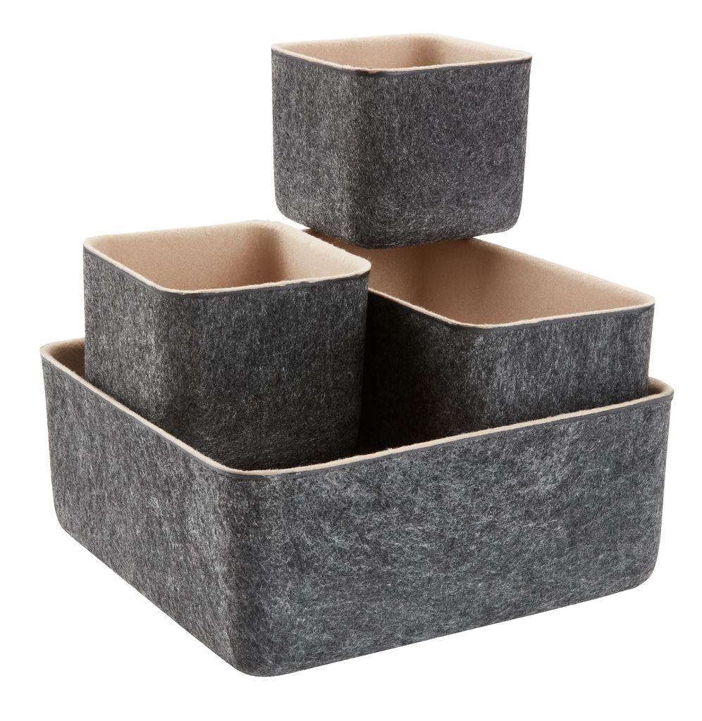 Короб интерьерный для хранения 4 шт Серый