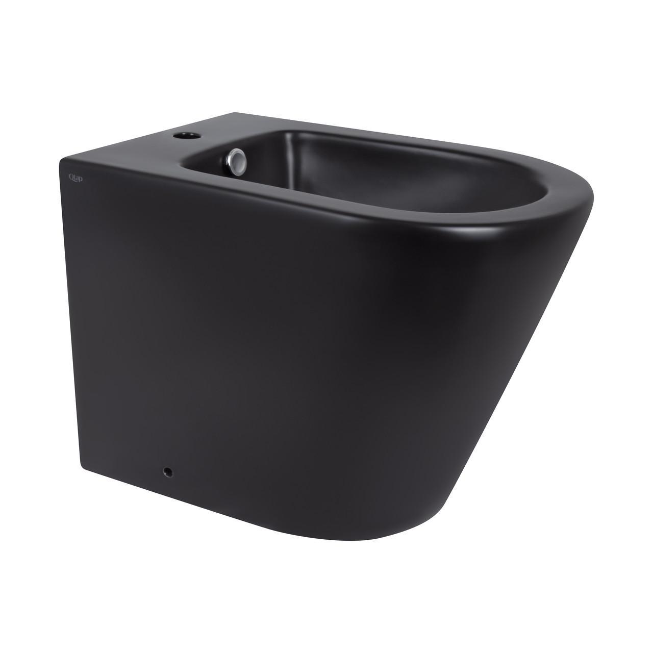 Біде підлогове Qtap Scorpio 530x360x395 мм Matt Black (QT14441003CMB)