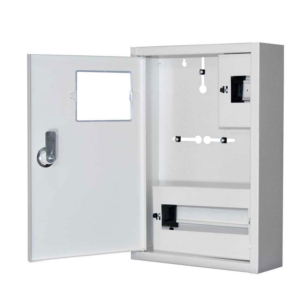 Корпус під 1-ф лічильник E.NEXT ЯУР-1Н-12Е ек. 12 модулів IP31 навісний металевий 260х355х100 мм (ЯУР-1Н-12Е ек.)