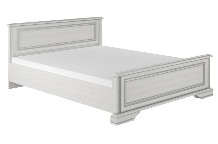 Кровать двуспальная Гербор Уайт 160 без основы под матрас 160x200 см Ясень снежный/Сосная серебряная (00000057743)