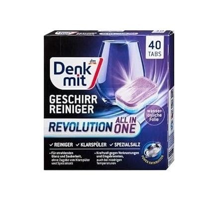 Таблетки для посудомойной машины Denkmit Revolution 40 шт.