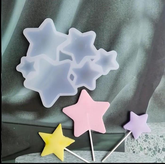 Форма силиконовая для леденцов на 6 изделий Empire Звезда 15x13 см (7449)