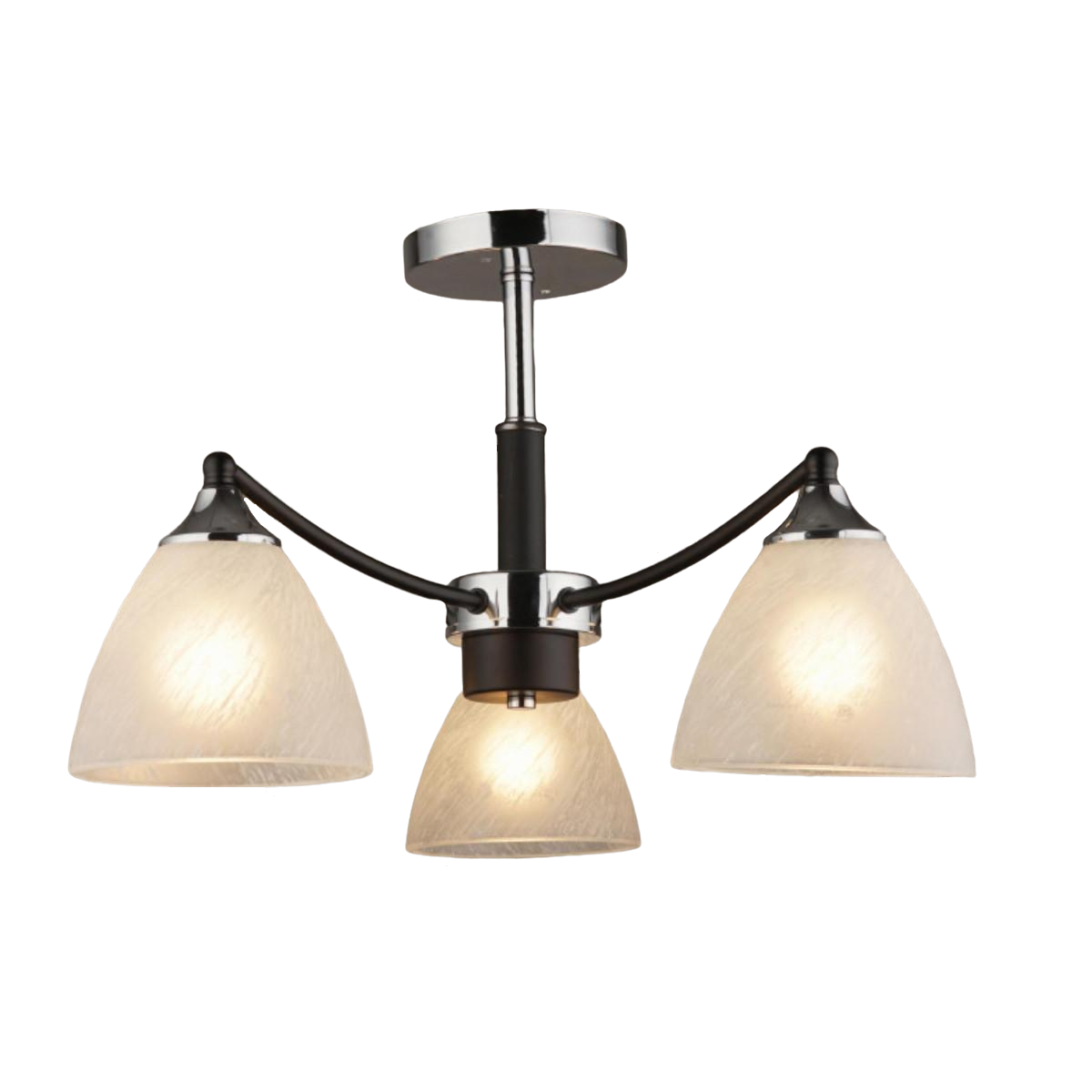 Люстра Sirius B C1248/3 Чорно-сріблястий