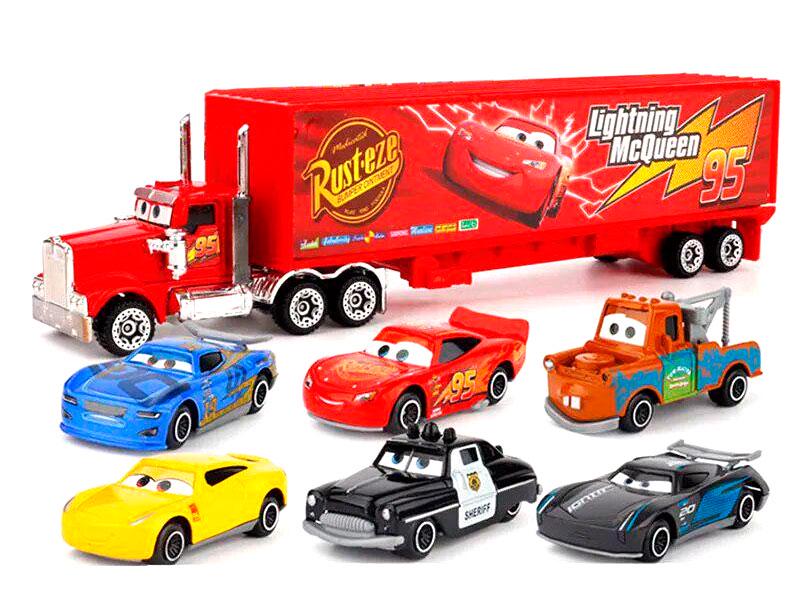 Набор игрушечных машинок Lightning McQueen из 7 шт. (12651190)