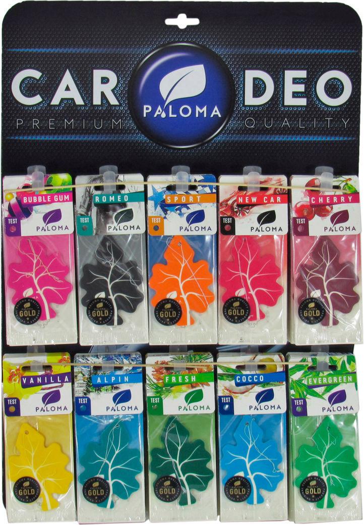 Ароматизатор для авто Paloma Gold на зеркало 90 шт. (PGD03)