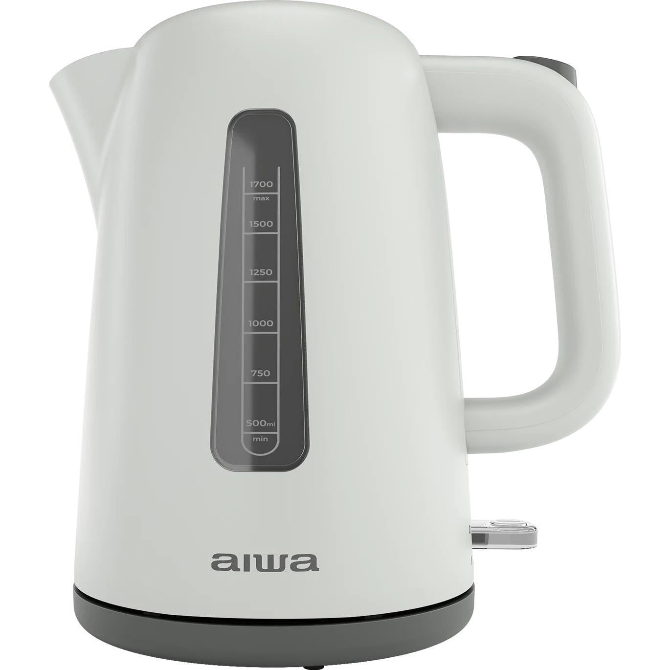 Електрочайник пластиковий AIWA MIZUCHI AKT-2000 Strix дріт 0,75 м 1,7 л 2200 Вт Білий (28916210)