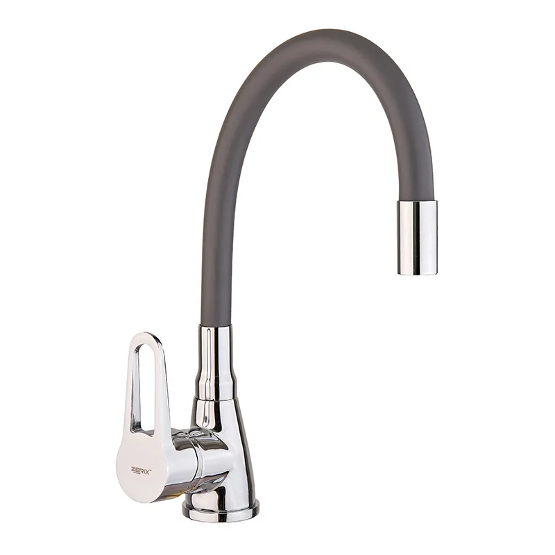 Смеситель для кухни Zerix SOP7 045 Reflector Grey (ZX4651)