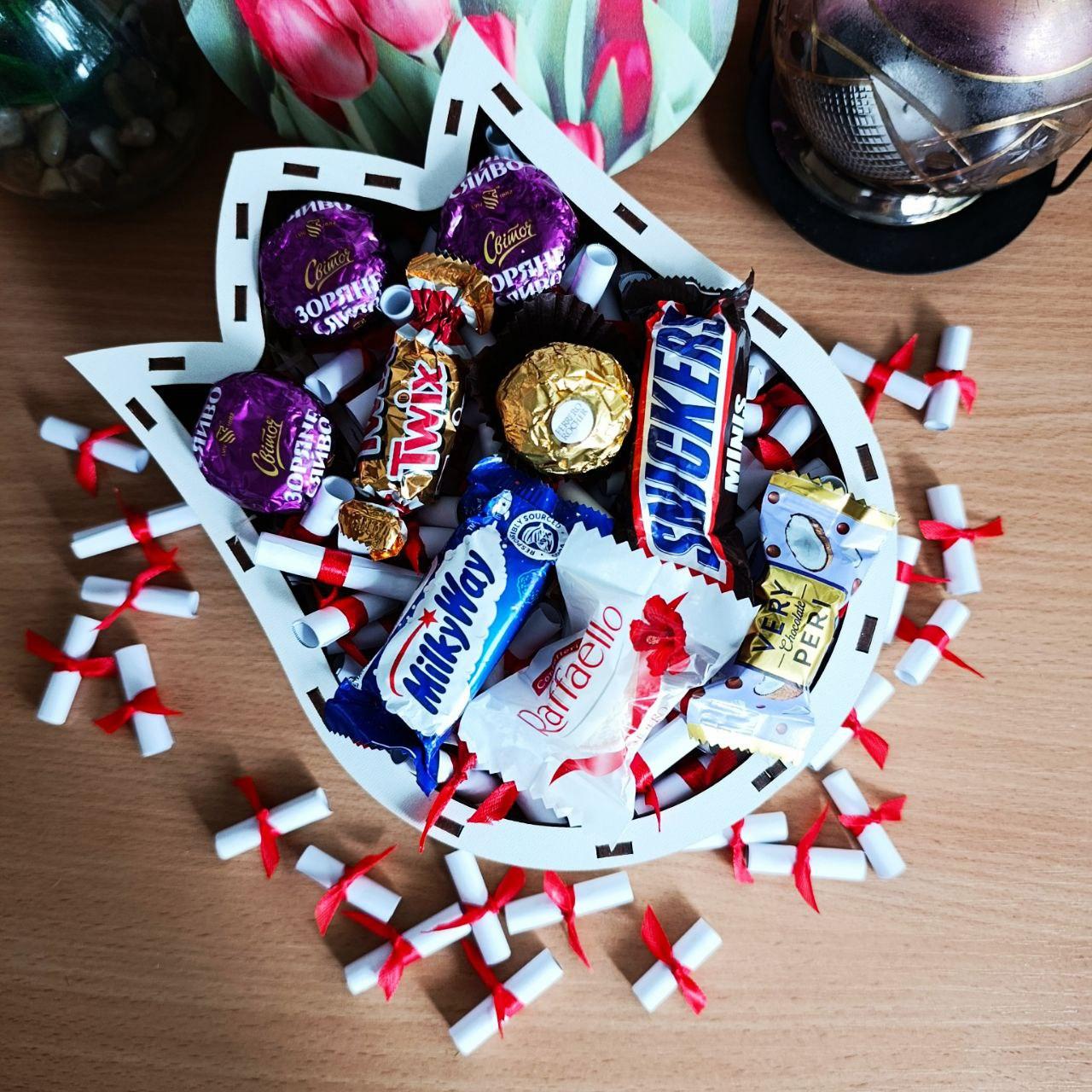 Бокс со сладостями и 101 причиной Почему я тебя люблю для девушки на день рождения/день влюбленных/8 марта (ar278) - фото 2 Бокс со сладостями и 101 причиной Почему я тебя люблю для девушки на день рождения/день влюбленных/8 марта (ar278) - фото 2