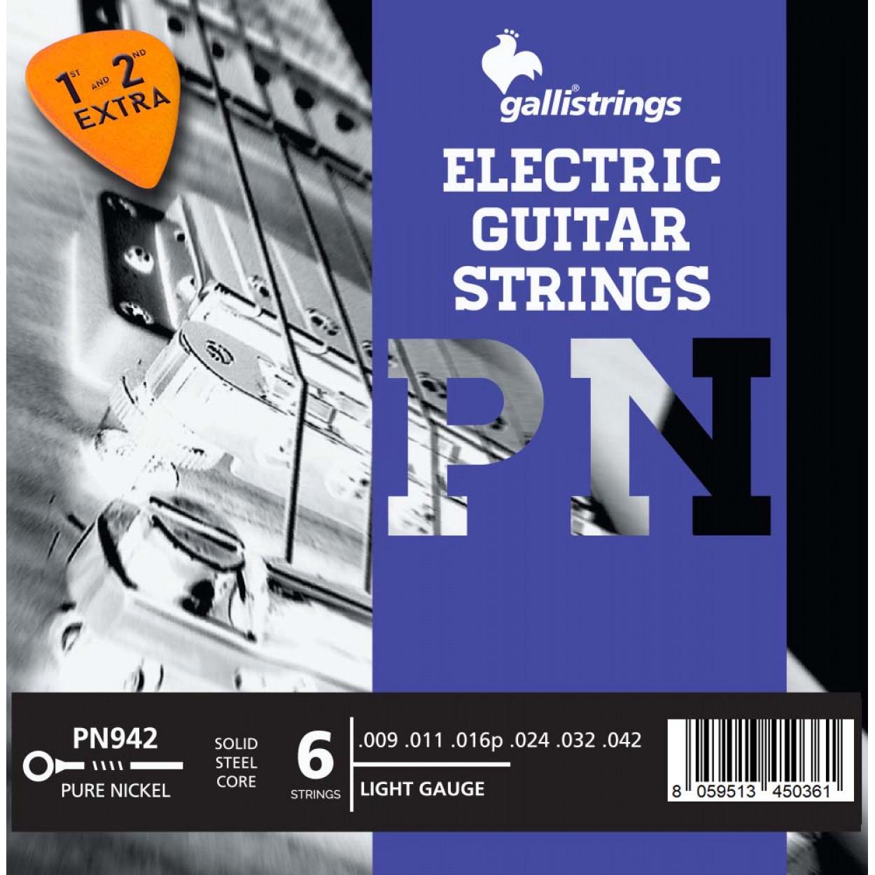Струны для электрогитары GalliStrings PN942 Light (58069) Струны для электрогитары GalliStrings PN942 Light (58069)
