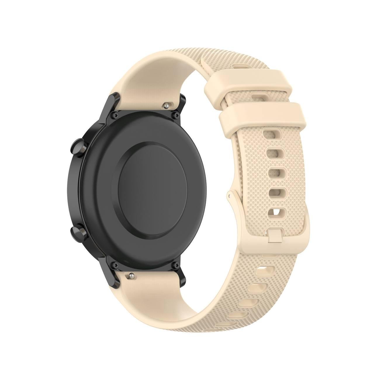 Ремешок силиконовый для часов со штифтами 22 мм Бежевый (34654654645) Ремешок силиконовый для часов со штифтами 22 мм Бежевый (34654654645)