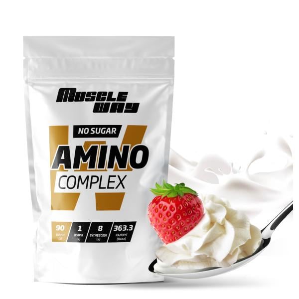 Аминокомплекс MuscleWay Amino Complex Крем-сливки 90% белка на 20 порций 500 г (21-125-am-mw-rs500.2)