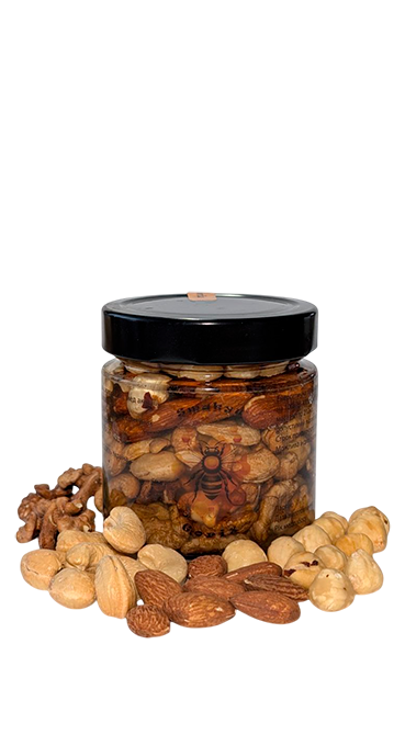 Микс орехов фундук/кешью/миндаль/волосский орех с акациевым медом (4820289640102) - фото 1