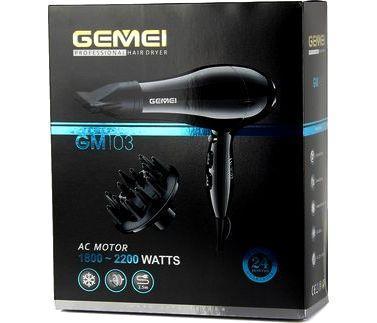 Профессиональный фен для волос Gemei Gm-103 (4715268) - фото 3 Профессиональный фен для волос Gemei Gm-103 (4715268) - фото 3