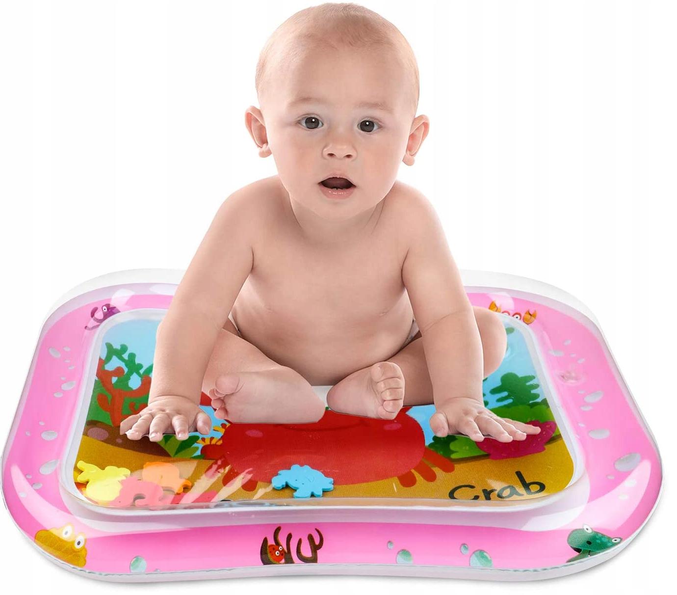 Развивающий игровой коврик для детей BABY Water Play Mat Краб водный надувной 69х50 см Розовый (1000-38823) - фото 8 Развивающий игровой коврик для детей BABY Water Play Mat Краб водный надувной 69х50 см Розовый (1000-38823) - фото 8