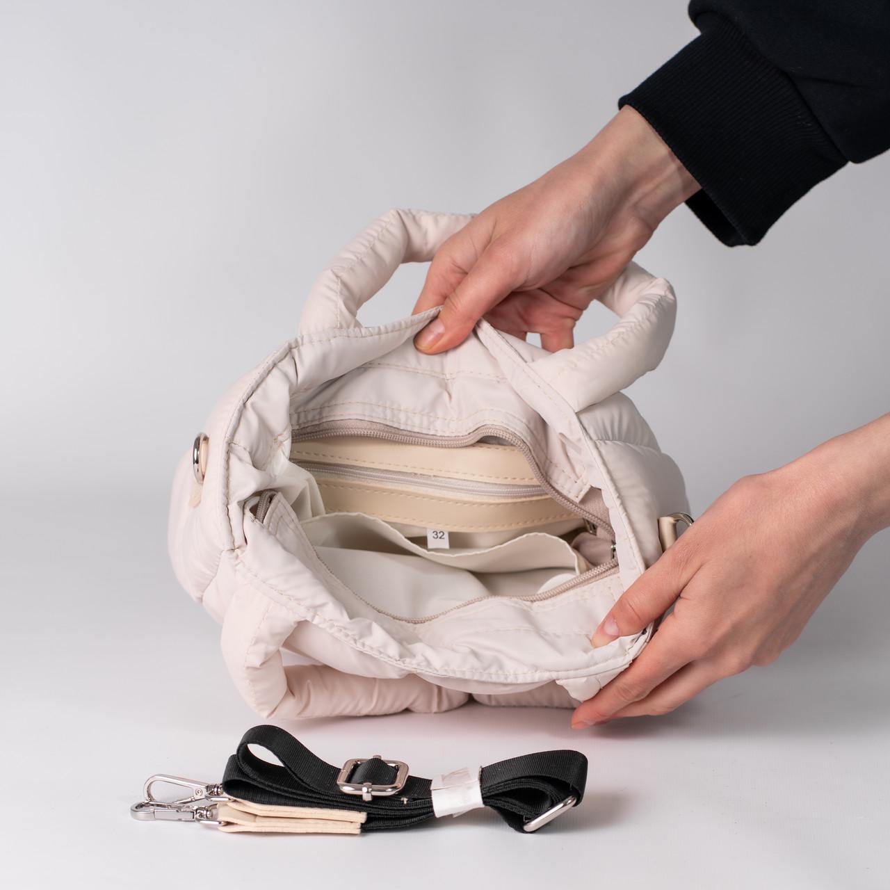 Сумка женская шопер XENIA № 15-24 Молочный - фото 3 Сумка женская шопер XENIA № 15-24 Молочный - фото 3