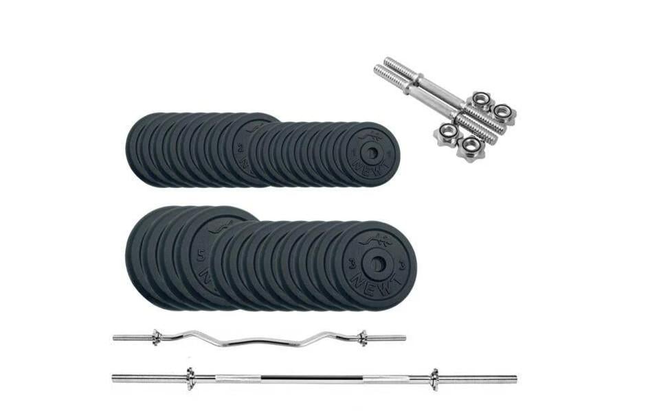 Штанга и гантели металлические Newt Gym Set-HW Home 84 кг