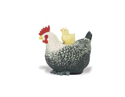 Фигурка игровая Safari Ltd Курица и цыпленок (231629)