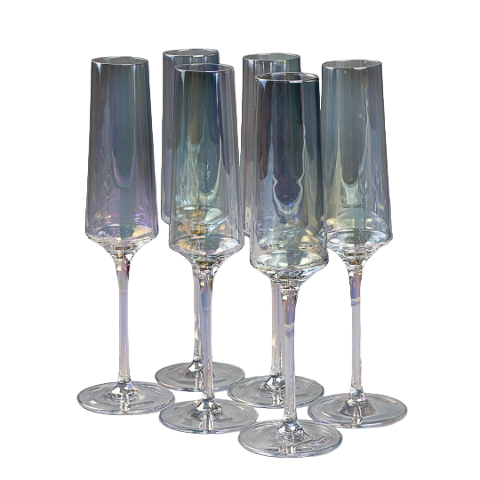 Бокалы для шампанского Elisey 8507-015 Жемчужина 200 мл 6 шт. Перламутровый (118-81-8507-015)