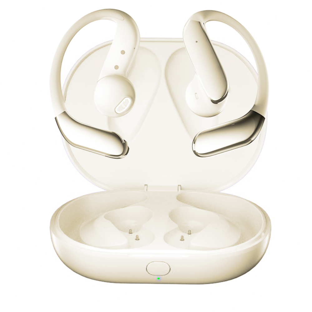 Наушники беспроводные со встроенным переводчиком с шумоподавлением пространственным аудио сенсорные Bluetooth Type-C Золотой Наушники беспроводные со встроенным переводчиком с шумоподавлением пространственным аудио сенсорные Bluetooth Type-C Золотой