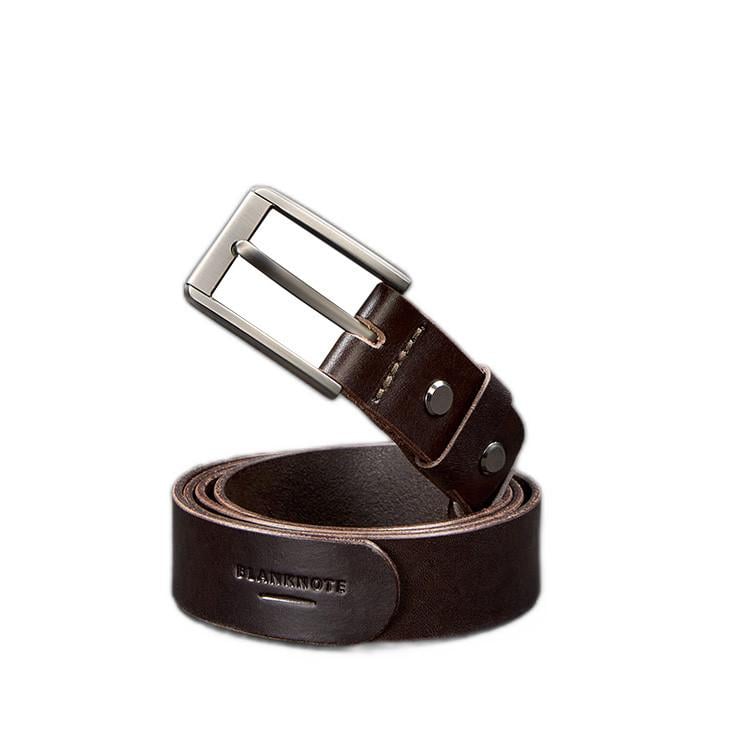 Ремінь чоловічий шкіряний 30 мм Коричневий (A-026795)