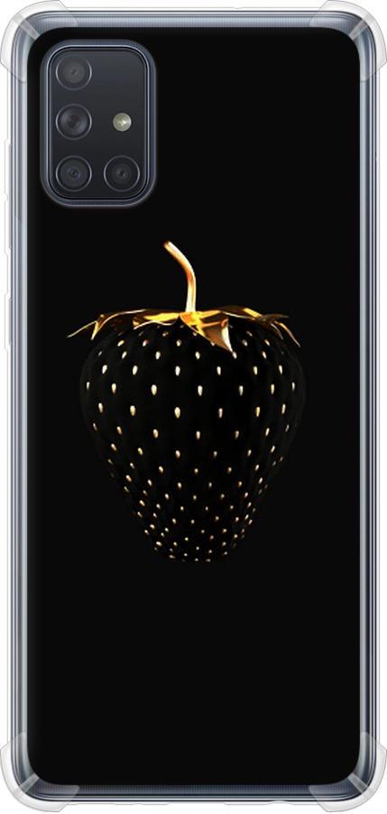 Чехол на Samsung Galaxy A71 2020 A715F Черная клубника (3585sp-1826-42517)