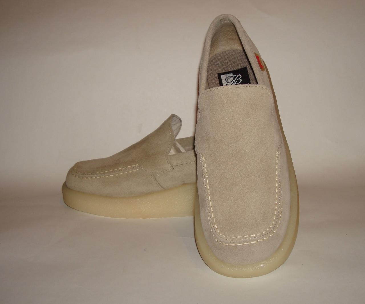 Мокасины замшевые женские Bertini р. 37 23,5 см Бежевый (2333665542) - фото 3