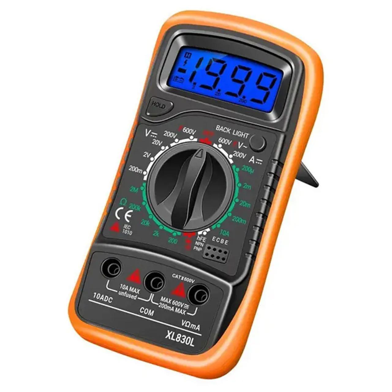 Мультиметр цифровий XL830L з підсвічуванням (1801321) - фото 4 Мультиметр цифровий XL830L з підсвічуванням (1801321) - фото 4
