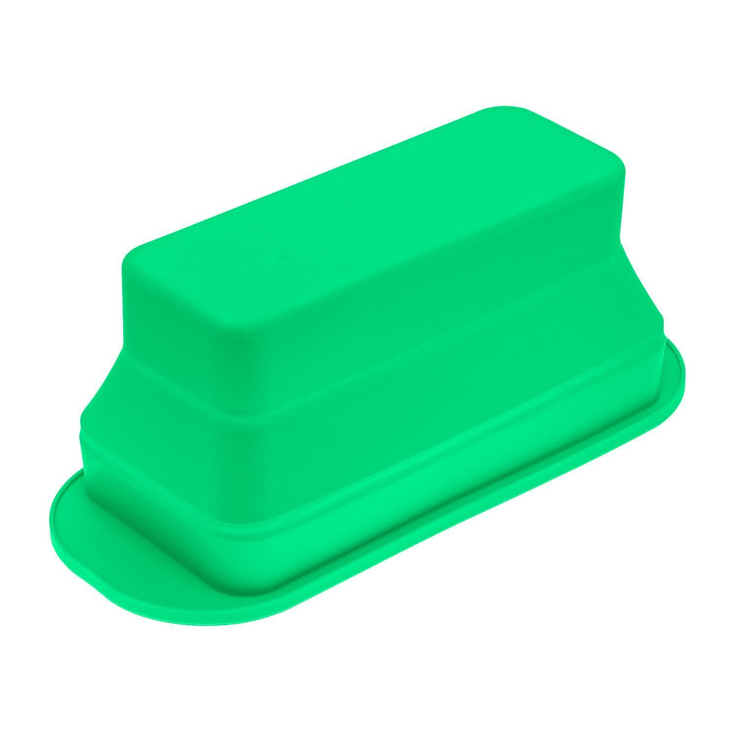Форма для выпекания хлеба силиконовая 29,5х12,3х11 см Зеленый (87148) - фото 4 Форма для выпекания хлеба силиконовая 29,5х12,3х11 см Зеленый (87148) - фото 4