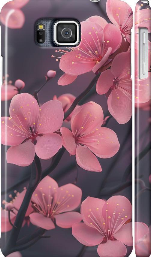 Чехол на Samsung Galaxy Alpha G850F Пурпурная сакура (6075c-65-42517)