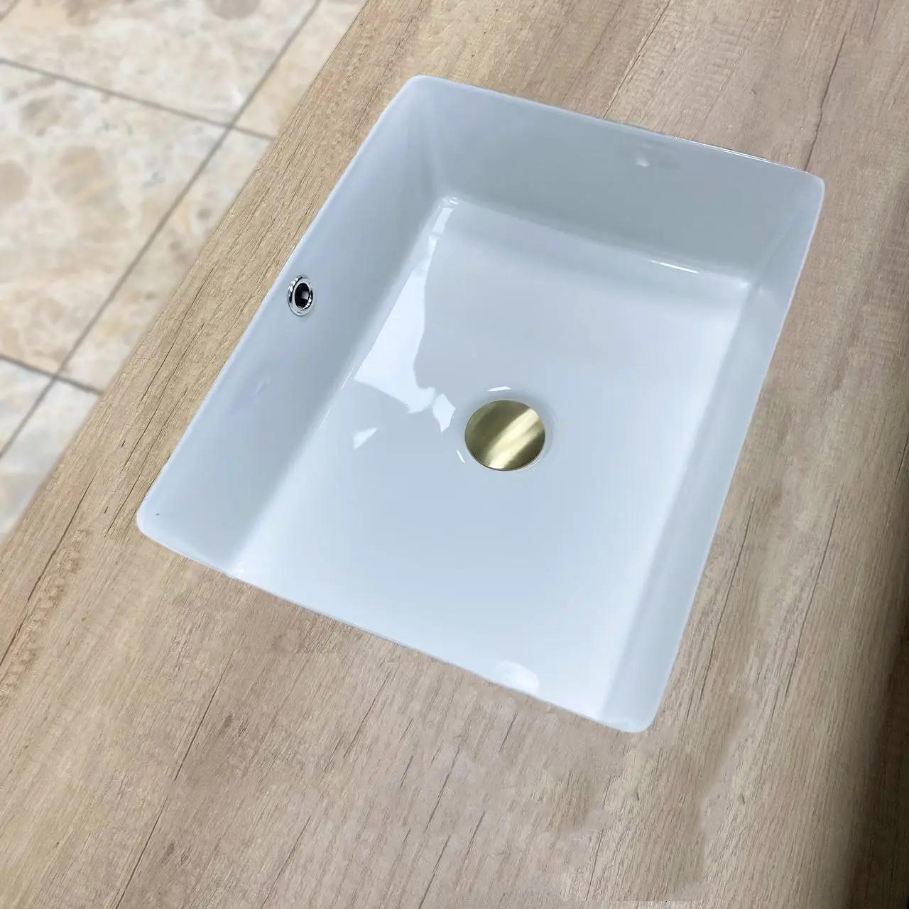 Раковина врізна VBI Merano прямокутна 410x495 мм Білий (RM-VBI-018004)