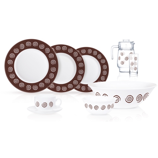 Столовый сервиз 46 пр. Luminarc Sirocco Brown N4866