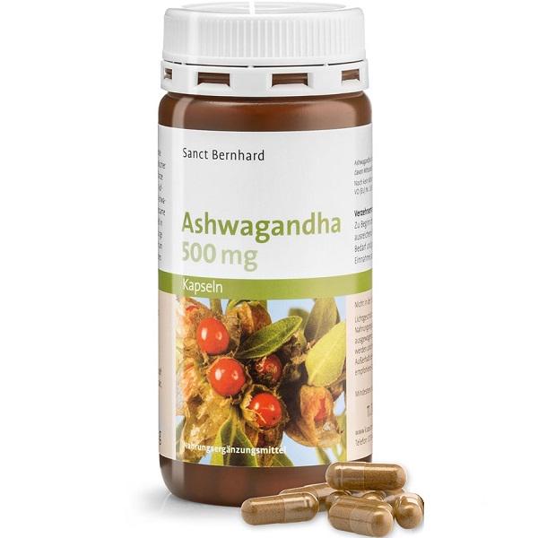 Натуральная добавка Sanct Bernhard Ashwagandha 500 mg 60 капс. (000020557) Натуральная добавка Sanct Bernhard Ashwagandha 500 mg 60 капс. (000020557)