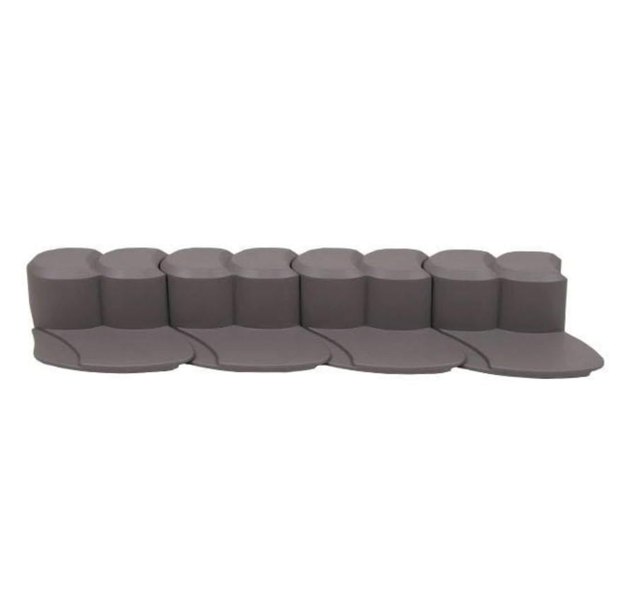 Бордюр садовий Prosperplast Palisada Happy Grass 3,1 м Сірий (IHAP1-S443)