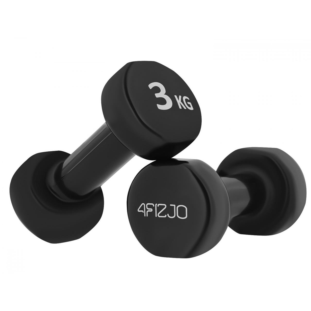 Гантелі вінілові 4FIZJO 4FJ0194 2x3 кг - фото 1