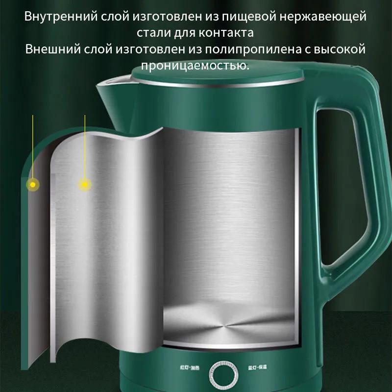 Електрочайник 2,2 л Зелений (00208-1) - фото 6